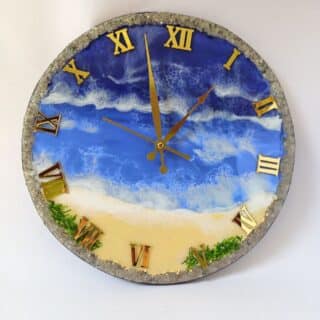 Ocean Theme Resin Wall Clock